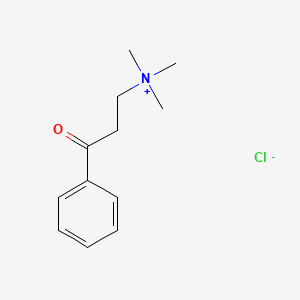 molecular formula C12H18ClNO B1213001 N,N,N-Trimethyl-3-oxo-3-phenylpropan-1-aminium chloride CAS No. 67190-44-7