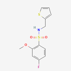 [(4-Fluoro-2-methoxyphenyl)sulfonyl](2-thienylmethyl)amine