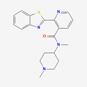 2-(1,3-benzothiazol-2-yl)-N-methyl-N-(1-methylpiperidin-4-yl)pyridine-3-carboxamide