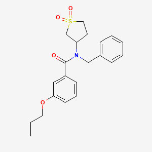 N-benzyl-N-(1,1-dioxidotetrahydrothiophen-3-yl)-3-propoxybenzamide