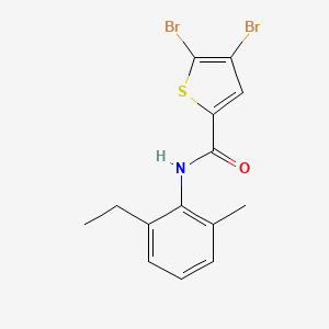 4,5-dibromo-N-(2-ethyl-6-methylphenyl)thiophene-2-carboxamide