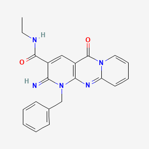 N-ethyl[2-imino-5-oxo-1-benzyl(1,6-dihydropyridino[1,2-a]pyridino[2,3-d]pyrimi din-3-yl)]carboxamide