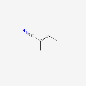 molecular formula C5H7N B1213032 2-メチル-2-ブテンニトリル CAS No. 4403-61-6