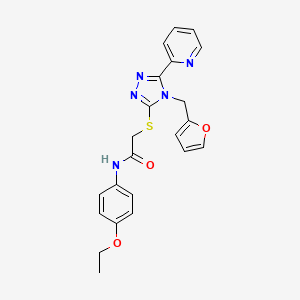 N-(4-ethoxyphenyl)-2-{[4-(furan-2-ylmethyl)-5-(pyridin-2-yl)-4H-1,2,4-triazol-3-yl]sulfanyl}acetamide