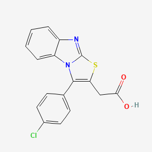 molecular formula C17H11ClN2O2S B1213041 Tilomisole CAS No. 58433-11-7
