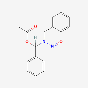 molecular formula C16H16N2O3 B1213046 N-Benzyl-N-(alpha-acetoxybenzyl)nitrosamine CAS No. 70490-99-2