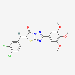 (5Z)-5-(3,4-dichlorobenzylidene)-2-(3,4,5-trimethoxyphenyl)[1,3]thiazolo[3,2-b][1,2,4]triazol-6(5H)-one