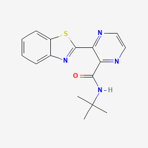 3-(1,3-benzothiazol-2-yl)-N-tert-butylpyrazine-2-carboxamide