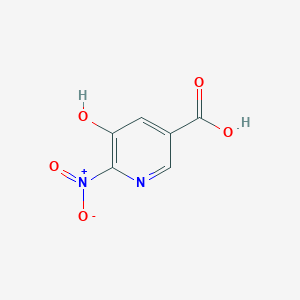 molecular formula C6H4N2O5 B121306 5-羟基-6-硝基烟酸 CAS No. 59288-43-6