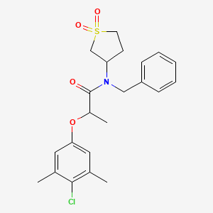 N-benzyl-2-(4-chloro-3,5-dimethylphenoxy)-N-(1,1-dioxidotetrahydrothiophen-3-yl)propanamide