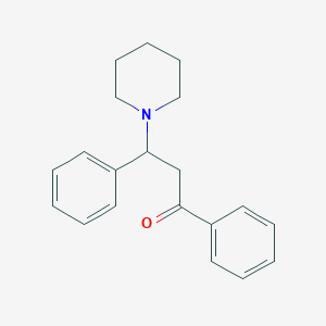 molecular formula C20H23NO B1213070 Propiophenone, 3-phenyl-3-piperidino- CAS No. 5350-97-0
