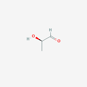 molecular formula C3H6O2 B1213073 (R)-Lactaldehyde CAS No. 3946-09-6