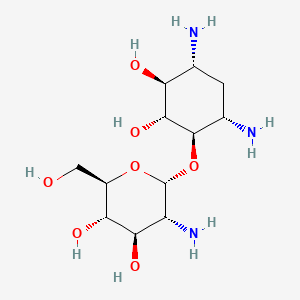molecular formula C12H25N3O7 B1213074 帕罗霉素 CAS No. 534-47-4