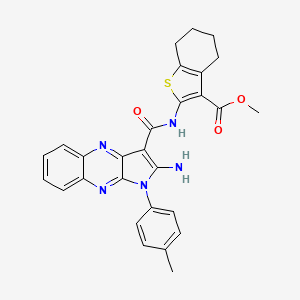 methyl 2-({[2-amino-1-(4-methylphenyl)-1H-pyrrolo[2,3-b]quinoxalin-3-yl]carbonyl}amino)-4,5,6,7-tetrahydro-1-benzothiophene-3-carboxylate