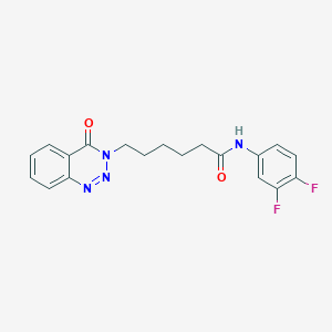 N-(3,4-difluorophenyl)-6-(4-oxo-1,2,3-benzotriazin-3(4H)-yl)hexanamide