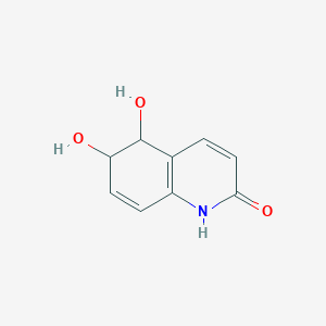 molecular formula C9H9NO3 B1213079 5,6-二氢喹啉-2,5,6-三醇 