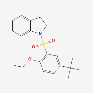 {[5-(Tert-butyl)-2-ethoxyphenyl]sulfonyl}indoline