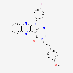 2-amino-1-(4-fluorophenyl)-N-[2-(4-methoxyphenyl)ethyl]-1H-pyrrolo[2,3-b]quinoxaline-3-carboxamide