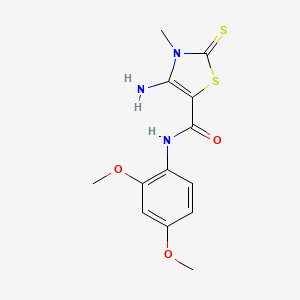 4-amino-N-(2,4-dimethoxyphenyl)-3-methyl-2-thioxo-2,3-dihydro-1,3-thiazole-5-carboxamide