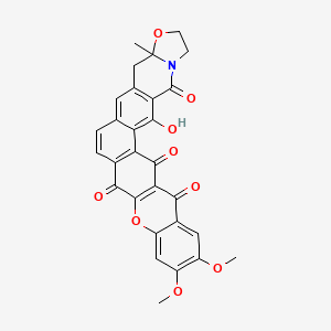 molecular formula C29H21NO9 B1213116 Cervinomycin A2 CAS No. 82658-22-8