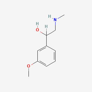 molecular formula C10H15NO2 B1213118 1-(3-Methoxyphenyl)-2-(methylamino)ethanol CAS No. 84989-50-4