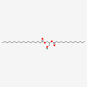 molecular formula C35H68O5 B1213119 1-Stearoyl-2-myristoylglycerol CAS No. 85606-67-3