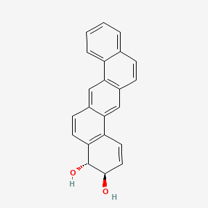 molecular formula C22H16O2 B1213120 trans-Dibenz(a,h)anthracene-3,4-dihydrodiol CAS No. 66267-19-4