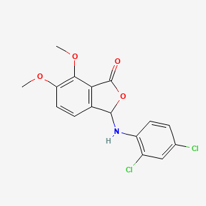 3-[(2,4-dichlorophenyl)amino]-6,7-dimethoxy-2-benzofuran-1(3H)-one