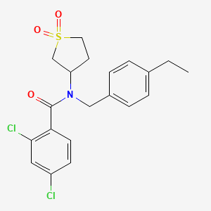 2,4-dichloro-N-(1,1-dioxidotetrahydrothiophen-3-yl)-N-(4-ethylbenzyl)benzamide