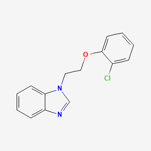 molecular formula C15H13ClN2O B1213130 1-[2-(2-氯苯氧基)乙基]苯并咪唑 