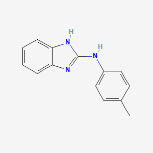 molecular formula C14H13N3 B12131333 N-(4-methylphenyl)-1H-benzimidazol-2-amine 