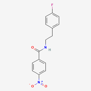 molecular formula C15H13FN2O3 B1213137 N-[2-(4-氟苯基)乙基]-4-硝基苯甲酰胺 