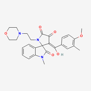 4'-hydroxy-3'-[(4-methoxy-3-methylphenyl)carbonyl]-1-methyl-1'-[2-(morpholin-4-yl)ethyl]spiro[indole-3,2'-pyrrole]-2,5'(1H,1'H)-dione