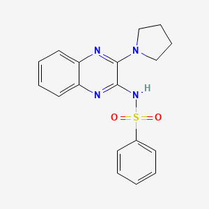 (Phenylsulfonyl)(3-pyrrolidinylquinoxalin-2-yl)amine