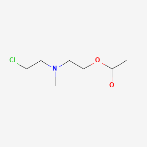 molecular formula C7H14ClNO2 B1213151 Acetylcholine mustard CAS No. 36375-30-1