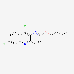 molecular formula C16H14Cl2N2O B1213153 2-Butoxy-7,10-dichlorobenzo[b][1,5]naphthyridine CAS No. 6940-92-7