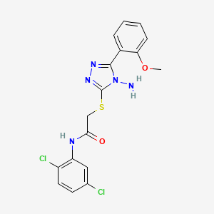 2-{[4-amino-5-(2-methoxyphenyl)-4H-1,2,4-triazol-3-yl]sulfanyl}-N-(2,5-dichlorophenyl)acetamide