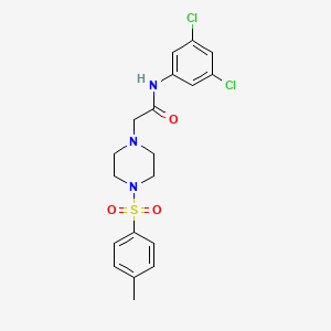 N-(3,5-dichlorophenyl)-2-{4-[(4-methylphenyl)sulfonyl]piperazinyl}acetamide