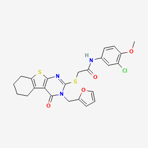 molecular formula C24H22ClN3O4S2 B12131610 C24H22ClN3O4S2 