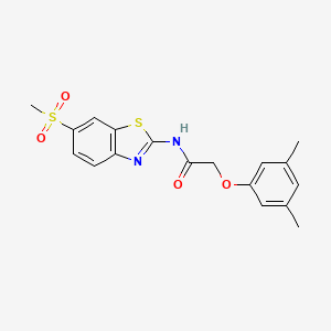 2-(3,5-dimethylphenoxy)-N-(6-methanesulfonyl-1,3-benzothiazol-2-yl)acetamide