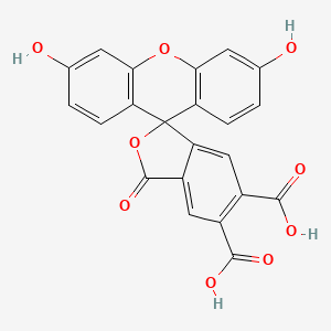 molecular formula C22H12O9 B1213167 5,6-Dicarboxyfluorescein CAS No. 90829-94-0