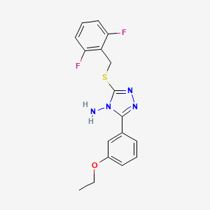 3-[(2,6-Difluorophenyl)methylthio]-5-(3-ethoxyphenyl)-1,2,4-triazole-4-ylamine