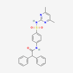 N-(4-(N-(4,6-dimethylpyrimidin-2-yl)sulfamoyl)phenyl)-2,2-diphenylacetamide