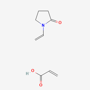 B1213182 2-Propenoic acid, polymer with 1-ethenyl-2-pyrrolidinone CAS No. 28062-44-4