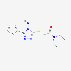 2-(4-Amino-5-furan-2-yl-4H-[1,2,4]triazol-3-ylsulfanyl)-N,N-diethyl-acetamide