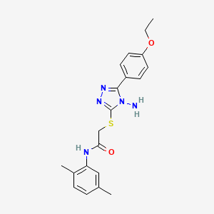 2-[4-amino-5-(4-ethoxyphenyl)(1,2,4-triazol-3-ylthio)]-N-(2,5-dimethylphenyl)a cetamide