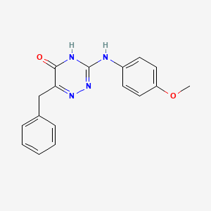 6-benzyl-3-[(4-methoxyphenyl)amino]-1,2,4-triazin-5(4H)-one