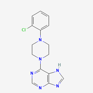 6-[4-(2-chlorophenyl)piperazin-1-yl]-7H-purine