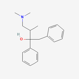 molecular formula C19H25NO B1213203 4-(二甲氨基)-3-甲基-1,2-二苯基丁烷-2-醇 CAS No. 2214-28-0