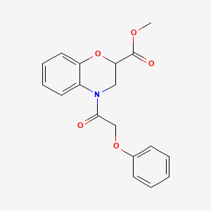 methyl 4-(phenoxyacetyl)-3,4-dihydro-2H-1,4-benzoxazine-2-carboxylate